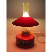 "Хурзарин". Ночник. Светильник. Сувенир. Декоративная керосиновая лампа. Настольная лампа. Северная Осетия. Ретро СССР.