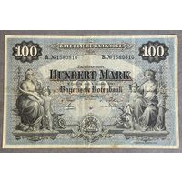 Банкнота Редкость! 100 Марок 1900 год Бавария Германская империя.