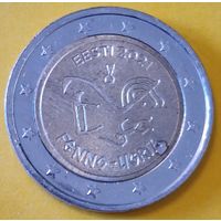 Эстония 2 евро 2021 Фино-угорские народы из оборота