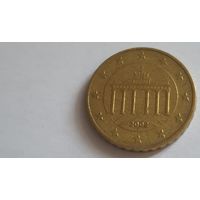 Германия 2002F 10 евроцентов