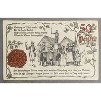 Нотгельд 50 пфеннигов 1920 год. Бад-Брамштедт. Веймарская республика.