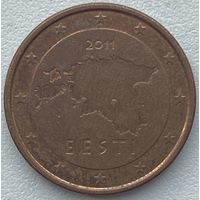 Эстония 5 евроцентов 2011 г.