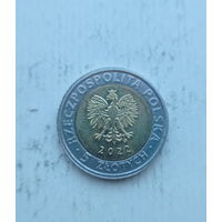 Польша 5 злотых 2022 год Мошненский замок