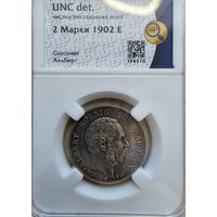 2 марки 1902 е.  Unc det Посмертная ,Альберт