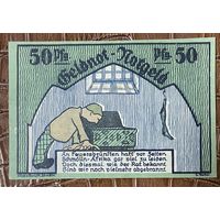 Нодгельд 50 пфеннигов 1921 год. Шмёлльн. Веймарская республика