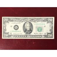 20 долларов США 1985, (L) San Francisco