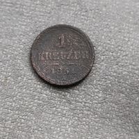 1 крейцер 1851