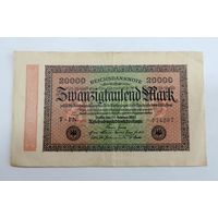 20000 марок 1923 г. Германия
