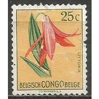 Бельгийское Конго. Цветы. Орхидея Лидения. 1952г. Mi#298.