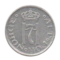 КОРОЛЕВСТВО НОРВЕГИЯ. 10 ЭРЕ 1919. Серебро. НЕЧАСТАЯ