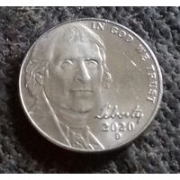 5 центов, США 2020 D