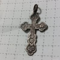 Крестик серебряный , 84 проба (2)