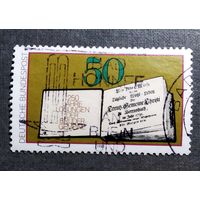 Марка Германия 1980 год 250 лет первому изданию книги Памяти