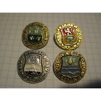 Города. 4 значка/1 с рубля!