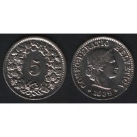 Швейцария km26 5 раппен 1939 год (B) km26b (4