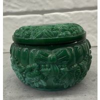 Шкатулка РАЙСКИЙ САД. Малахитовое стекло. Очень красивая!!  Распродажа коллекции!!!