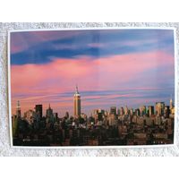 Нью-Йорк. Закат вокруг Эмпайр-Стейт-Билдинг