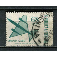 Аргентина - 1967 - Авиация 68Р. Авиамарка - [Mi.985] - 1 марка. Гашеная.  (Лот 3HM)-T2P5