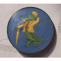 Значок Крокодил. Большой.