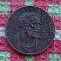 Ватикан 10 ченчезимо 1935 года, AU. Предложи свою цену или обмен!