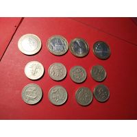 16 фунтов Стерлинга (2 фунта 4 шт и фунт 8 шт.) С рубля. Прекрасный набор. (2)