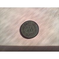 Американский цент 1900г.