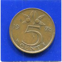 Нидерланды 5 центов 1978