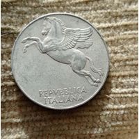 Werty71 Италия 10 лир 1950 Пегас Конь оливки