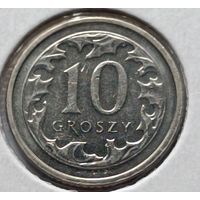 Польша. 10 грошей 2018 года. (*)