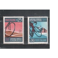 Италия-1968(Мих.1278-1279)  **  ,     Спорт,  Велосипед, Велоспорт (полная серия)