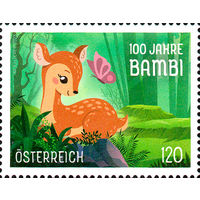 100 лет герою романа Бэмби Австрия 2023 год серия из 1 марки