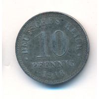 Германия 10 пфеннигов 1916 год _состояние VF