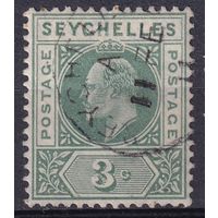 75.BrKSe. Великобритания. Колонии. Сейшельские острова. Эдуард. Стандарт. 3C. 1906 г. Mi.#53.