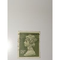 Великобритания 1971 Профиль королевы Елизаветы II, созданный на основе скульптуры Арнольда Машина